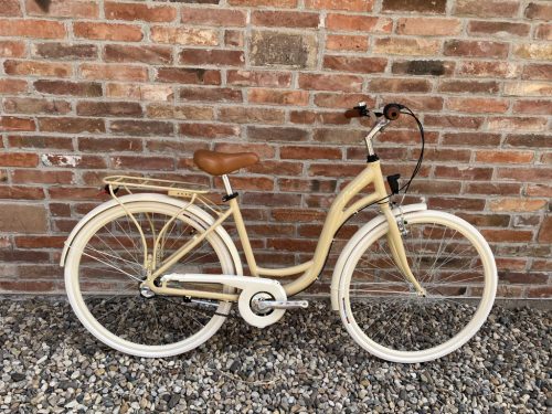 Cervo Salerno ALU Premium női városi kerékpár 28" méretben - 1 sebességes kontrás - Bézs-csontfehér