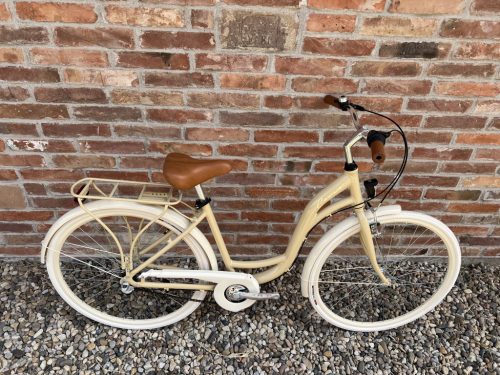 Cervo Salerno ALU Premium női városi kerékpár 28" méretben - 1 sebességes kontrás - Bézs-csontfehér
