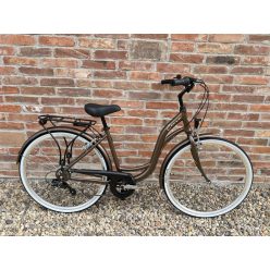   Cervo Salerno ALU Premium női városi kerékpár 28" méretben - 1 sebességes kontrás - Matt bronz barna