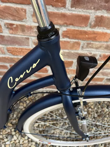 Cervo Salerno ALU Premium női városi kerékpár 28" méretben - 1 sebességes kontrás - Matt metálkék