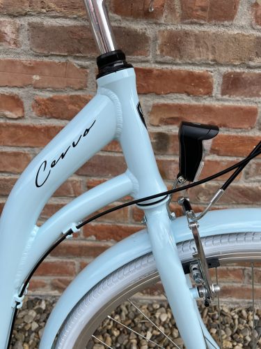 Cervo Salerno ALU Premium női városi kerékpár 28" méretben - 6 sebességes láncváltós - Babyblue