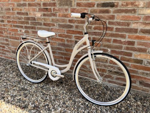 Cervo Salerno ALU Premium női városi kerékpár 28" méretben - 6 sebességes láncváltós - Matt homok