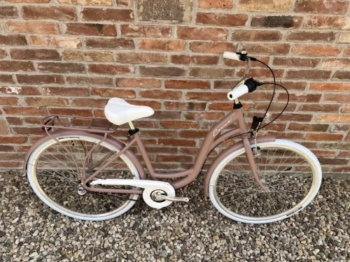 Cervo Salerno ALU Premium női városi kerékpár 28" méretben - 3 sebességes agyváltós - Matt púder