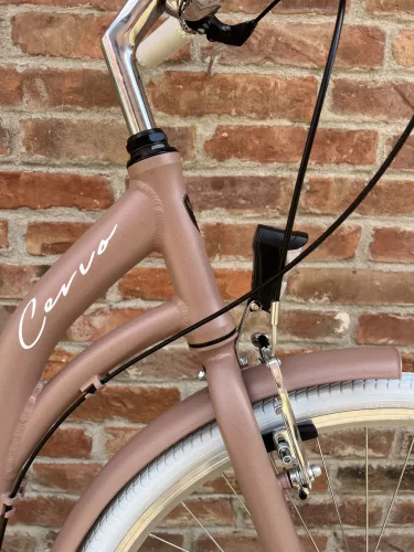 Cervo Salerno ALU Premium női városi kerékpár 28" méretben - 3 sebességes agyváltós - Matt púder