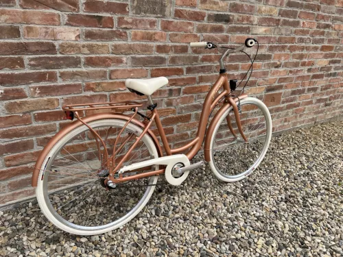 Cervo Salerno ALU Premium női városi kerékpár 28" méretben - 7 sebességes agyváltós - Matt rosegold
