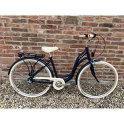   Cervo Salerno ALU Premium női városi kerékpár 28" méretben - 7 sebességes agyváltós - Matt metálkék