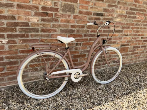 Cervo Salerno ALU Premium női városi kerékpár 28" méretben - 7 sebességes agyváltós - Matt púder