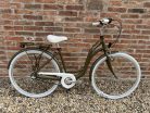 Cervo Salerno ALU Premium női városi kerékpár 28" méretben - 7 sebességes agyváltós - Matt bronz zöld