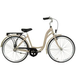   Cervo Verona női városi kerékpár - 1 sebességes kontrás - 26" - Cappuccino színben