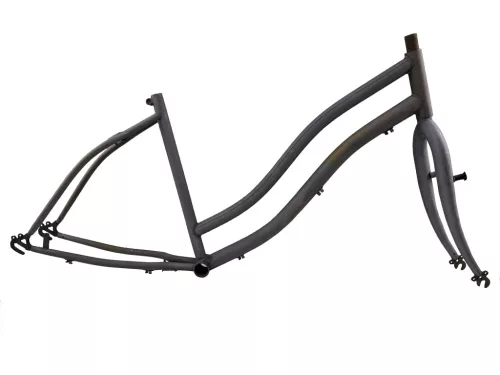 Cruiser kerékpár váz - Női - 26" Nyers / Festve