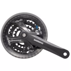   Shimano ACERA FC-M361 Hajtómű négyszögtengelyes 48-38-28F  3x8/7 fokozatú fekete 170mm