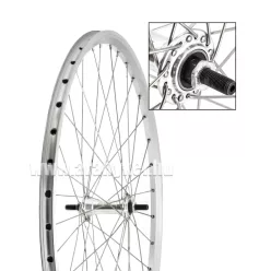   Első kerék mtb 26 dupla ezüst Beretta assess alu ipari csapágyas agy inox küllő+bronz anya