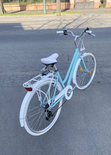 Egyedi festésű Mademoiselle trekking túra/városi kerékpár - Nőknek - 7sp - Türkiz