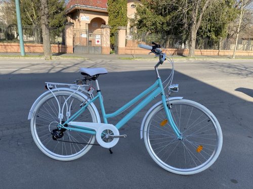 Egyedi festésű Mademoiselle trekking túra/városi kerékpár - Nőknek - 7sp - Türkiz