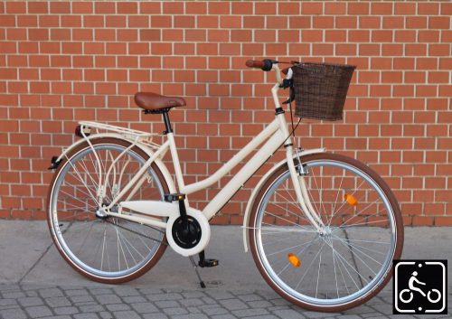 Egyedi festésű Mademoiselle trekking túra/városi kerékpár - Nőknek - 7sp - Krém