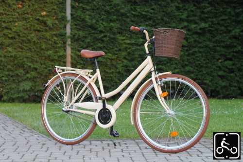 Egyedi festésű Mademoiselle trekking túra/városi kerékpár - Nőknek - 7sp - Krém