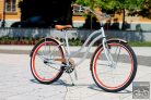 Egyedi Cruiser Női Kerékpár  1 / 3 / 7 sebességes - Ezüst - Rose - Piros