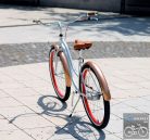 Egyedi Cruiser Női Kerékpár  1 / 3 / 7 sebességes - Ezüst - Rose - Piros