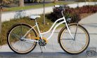 Egyedi Cruiser Női Kerékpár  1sp / 3 sp - Fehér - Arany