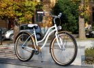 Egyedi Cruiser Női Kerékpár  1sp / 3 sp - Fehér - Arany