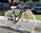 Egyedi Cruiser Női Kerékpár  1sp / 3 sp - Fekete - Feher - Barna
