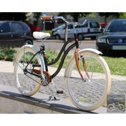 Egyedi Cruiser Női Kerékpár  1sp / 3 sp - Fekete - Feher - Barna