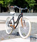 Egyedi Cruiser Női Kerékpár  1sp / 3 sp - Fekete - Feher - Barna