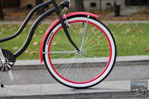 Egyedi Cruiser Női Kerékpár  1sp / 3 sp - Mattfekete - Pink