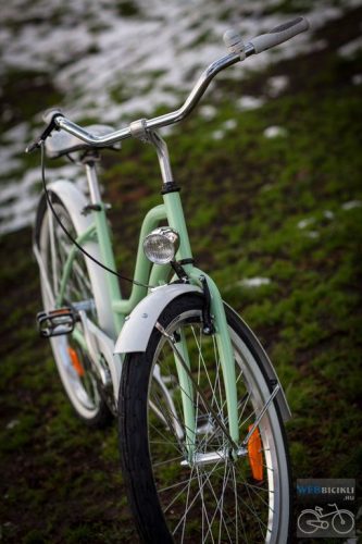 Egyedi Cruiser Női Kerékpár  1sp / 3 sp - Mentazöld - Fehér