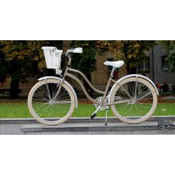 Egyedi Cruiser Női Kerékpár  1sp / 3 sp - Gyongybarna - Feher