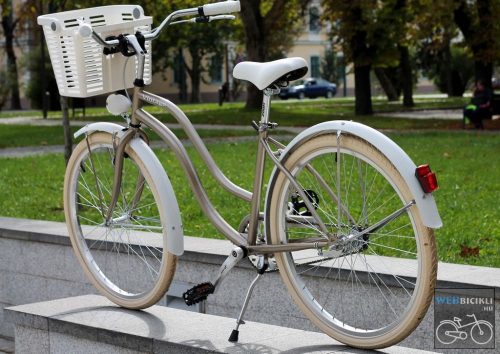 Egyedi Cruiser Női Kerékpár  1sp / 3 sp - Gyongybarna - Feher