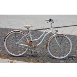 Egyedi Cruiser Női Kerékpár  1sp / 3 sp - Gyongyfeher - Rosegold