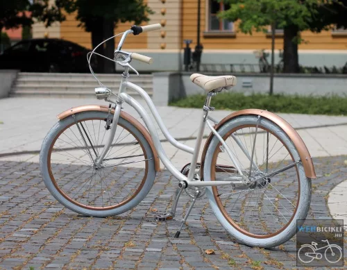 Egyedi Cruiser Női Kerékpár  1sp / 3 sp - Gyongyfeher - Rosegold