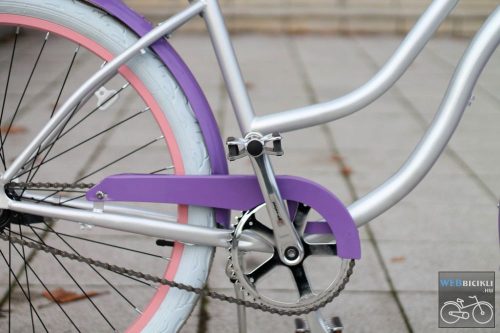 Egyedi Cruiser Női Kerékpár  1sp / 3 sp - Lila - Rózsa