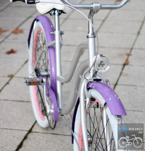 Egyedi Cruiser Női Kerékpár  1sp / 3 sp - Lila - Rózsa