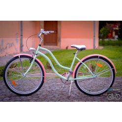 Egyedi Cruiser Női Kerékpár  1sp / 3 sp - Mentazold Puncs