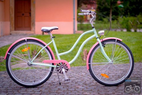 Egyedi Cruiser Női Kerékpár  1sp / 3 sp - Mentazold Puncs