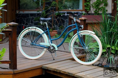 Egyedi Cruiser Női Kerékpár  1sp / 3 sp - Kek-Menta