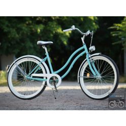 Egyedi Cruiser Női Kerékpár  1sp / 3 sp - Turkiz - Feher