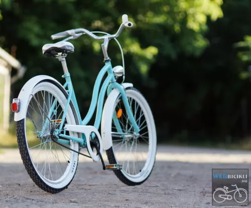 Egyedi Cruiser Női Kerékpár  1sp / 3 sp - Turkiz - Feher