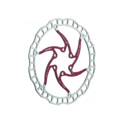 Féktárcsa ashima 160mm inox/piros aro-08-160-rd