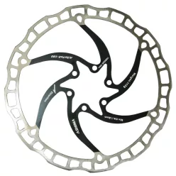 Féktárcsa ashima 180mm inox/fekete aro-08-180-bk