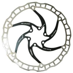 Féktárcsa ashima 203mm inox/fekete aro-08-203-bk