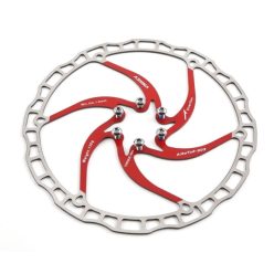 Féktárcsa ashima 203mm inox/piros aro-08-203-rd