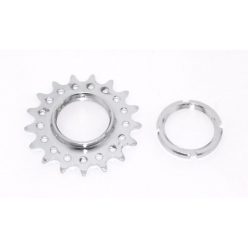 Lánckerék menetes+kontra 17f acél króm fixed