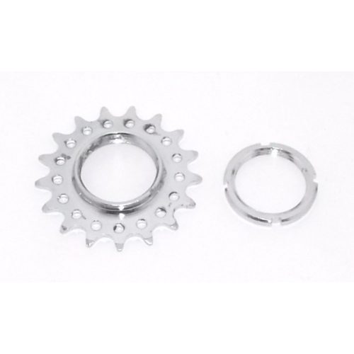 Lánckerék menetes+kontra 17f acél króm fixed