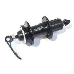   Hátsóagy assess mtb alu fekete kazettás tárcsafékes 6cs ipari csapágyas qr m10 14g/36h 135/145mm + gyorskioldó
