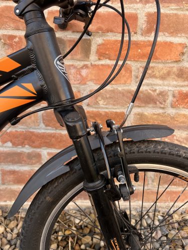 HASZNÁLT Corelli Snoop 3.3 20" fiú MTB gyerek alumínium kerékpár - Fekete-Narancs