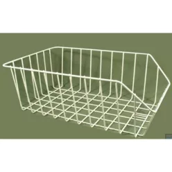   Kosár hátsó ritkaszövésű l" 26/28" szögletes fehér  47x30x17/8,5cm (motorkosár) hazai