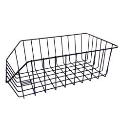   Kosár hátsó ritkaszövésű l" 26/28"Szögletes fekete  47x30x17/8,5cm (motorkosár) hazai